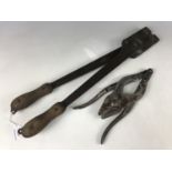 Two sets of military wire cutters