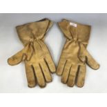 A pair of post-War military despatch riders' gauntlets