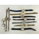 A quantity of vintage and modern ladies' costume watches, to include Christian Lars, Timex, Rotary