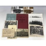 Ephemera pertaining to the Cadet Tour to Belgium, 1935, including unit photographs, standing orders,