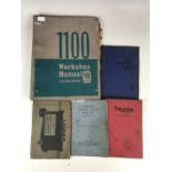 Sundry car and automotive books including Triumph Motorcycles and Sunbeam Motorcycle Manual 1932