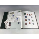 Two Stanley Gibbons The Senator stamp albums and contents, to include QEII stamps in unmounted