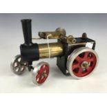 A Mamod or similar live-steam model traction engine