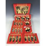 Eight boxed-as-new sets of Britain's hand painted metal models including three mounted Life