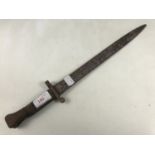 A relic Pattern 1888 bayonet