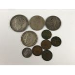 Sundry QV and later coins, to include an 1890 crown