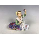 A Royal Worcester figurine Italy modelled by F G Doughty, model No. 3067, 8.5 cm (a/f)