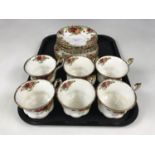 A quantity of Royal Albert Old Country Rose teaware