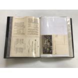 A ring binder containing a large quantity of assorted German Third Reich documents and ephemera