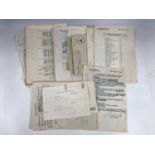 A large quantity of Luftwaffe typewritten and other documents and maps pertaining to the German