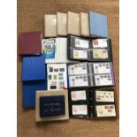 Fifteen various stamp albums