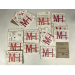 A quantity of Millom Hematite Railway wagon cards