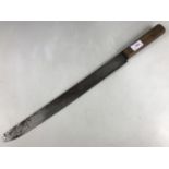 A late 19th / early 20th century large American corn / sugar cane knife