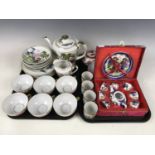 Sundry Japanese tea ware together with a child's miniature tea set
