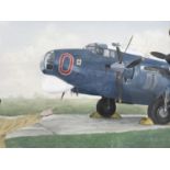 Bernard A. Wilson (contemporary) Start No. Two Shackleton MKI of 220 Squadron, RAF, bodycolour,