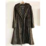 A lady's vintage Musquash fur coat