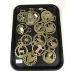 Fifteen various horse brasses