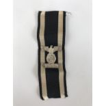 A reproduction German Third Reich Iron Cross Second Class spange / bar