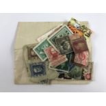 A small quantity of GB and world stamps including imperforate 3d reds