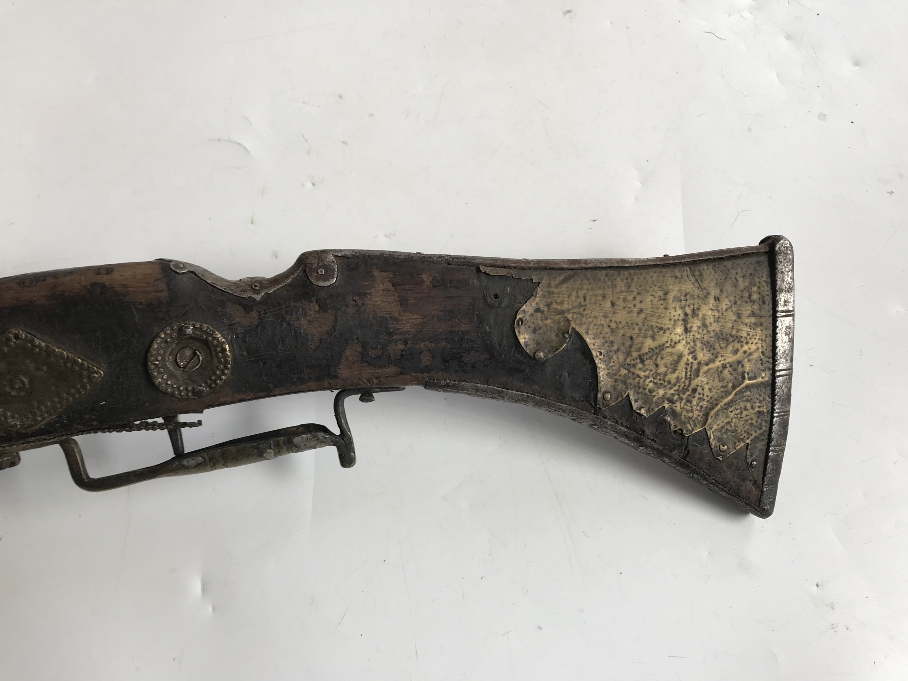 An antique North African snaphance lock musket / kabyle - Image 5 of 5