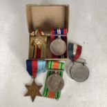 Second World War medals together with two commemoratives