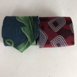 Two Gianni Versace silk neckties