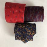 A gentleman's Armani, Givenchy and Salvatore Ferragamo silk neckties (3)