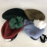 Post-War British military berets and a caubeen