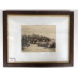 Elizabeth Piper (19th Century) Harrow on the Hill from Sudbury Court Farm, etching, pencil signed to