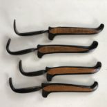 Four Asian horn handled daggers