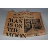 The Daily Express, Monday July 21 1969, "Man is on the Moon"