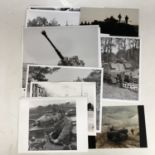 A number of post-War photographs of British Army tanks, artillery and armoured fighting vehicles