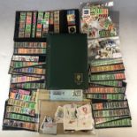 An Ace Stamp album and a quantity of loose stamps