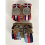 Second World War campaign medal cartons and medals etc