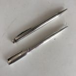 Silver Yard-o-Lead and Eversharp propelling pencils