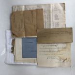 A small group of Great War Royal Flying Corps and other official documents including a copy of