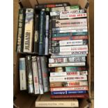 A carton of military books, including D-Day, Dunkirk, Bomber boys, Men of Air etc