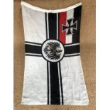 An Imperial German Kaiserliche Marine War ensign flag, 1 m x 1.6 m