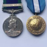 A QEII General Service Medal with Northern Ireland clasp to 24438079 L Cpl M A Powell, Royal
