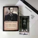 [Autograph] A contemporary print of a Second World War portrait of Rochus Misch, SS