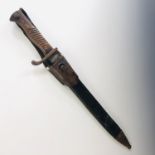 An Imperial German S98/05 aA saw-back bayonet manufactured at Erfurt