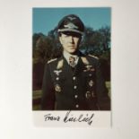 [Autograph] A contemporary print of a Second World War colour photograph of the Luftwaffe fighter