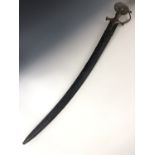 An 18th / 19th Century Indian tulwar sword, blade 78 cm