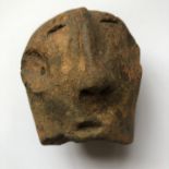An ancient African Nok terracotta head, 8 cm (Keyword: Sokoto )
