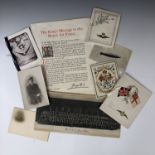 Documents and photographs pertaining to the Royal Naval Air Service and early British military and