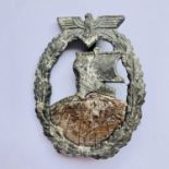 A German Third Reich Auxiliary Cruiser war badge