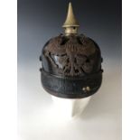 An Imperial German pickelhaube