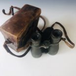 A cased set of Imperial German Fernglas 08 binoculars by Goerz