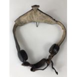 A Luftwaffe flying helmet laryngophone / throat microphone