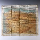 A Second World War silk escape map, 43/K Spain and France